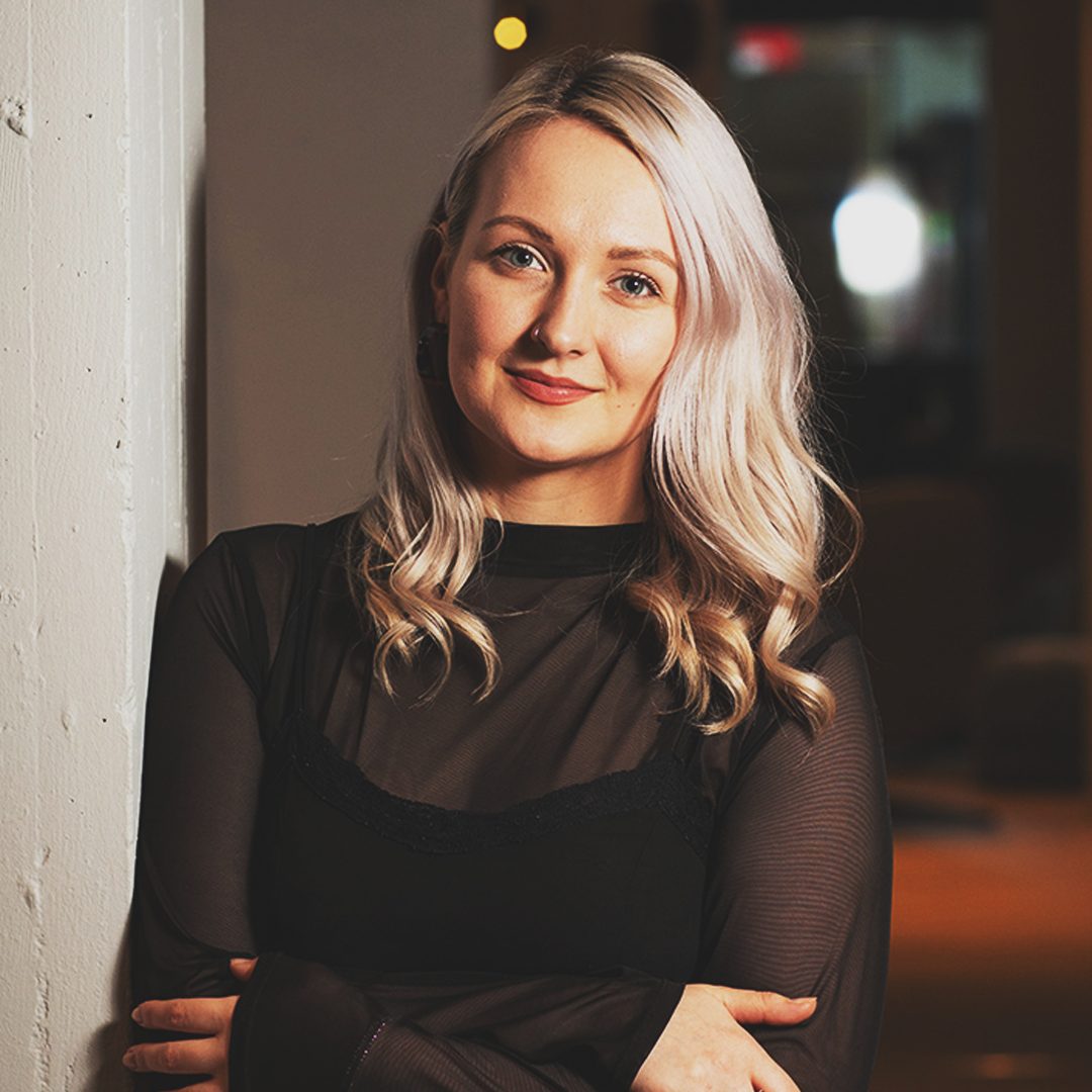 Portrait of screenwriter and script editor Hannah Kelso