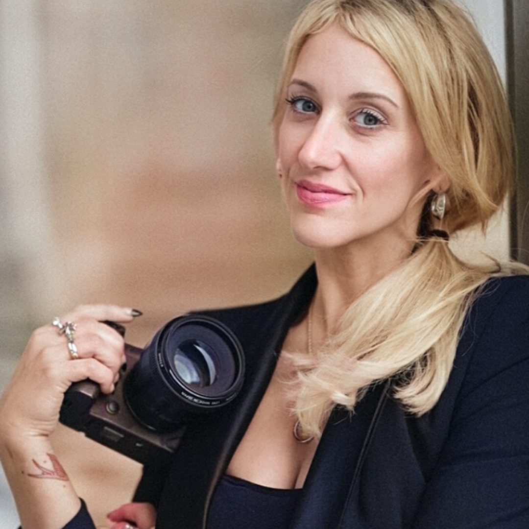 Kayla Stoate with camera in hand during filming of You Were Perfect